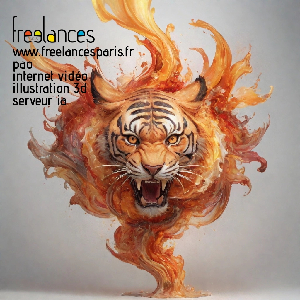 Pao mise en page internet vidéo illustration 3d serveur IA générative AI freelance paris studio de création magazines lu5m7yr0